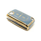 New Aftermarket Nano High Quality Cover For Peugeot Remote Key 2 Buttons Gray Color PG-D11J2 | Emirates Keys -| thumbnail