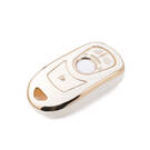 New Aftermarket Nano High Quality Cover For Buick Smart Remote Key 4 Buttons White Color BK-A11J5B | Emirates Keys -| thumbnail