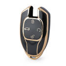 Nano – housse de haute qualité pour clé télécommande intelligente Trumpchi, 4 boutons, couleur noire, CQ-E11J