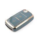 New Aftermarket Nano High Quality Cover For Volkswagen Smart Remote Key 2 Buttons Gray Color VW-A11J2 | Emirates Keys -| thumbnail