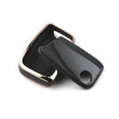 New Aftermarket Nano High Quality Cover For Volkswagen Flip Remote Key 4 Buttons Black Color VW-B11J4 | Emirates Keys -| thumbnail