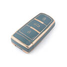 Nuova cover aftermarket Nano di alta qualità per chiave remota Volkswagen Passat 3 pulsanti colore grigio VW-C11J | Chiavi degli Emirati -| thumbnail