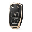 Nano High Quality Cover For Dongfeng Remote Key 2 Buttons Black Color DF-B11J