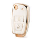 Nano High Quality Cover For Dongfeng Remote Key 2 Buttons White Color DF-B11J