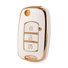 Nano High Quality Cover For Dongfeng Remote Key 3 Buttons White Color DF-E11J