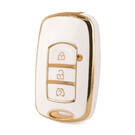 Nano High Quality Cover For Dongfeng Remote Key 3 Buttons White Color DF-F11J