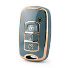 Nano High Quality Cover For Dongfeng Remote Key 3 Buttons Gray Color DF-F11J