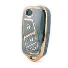 Нано-чехол высокого качества для дистанционного ключа Fiat с 3 кнопками серого цвета FIAT-B11J