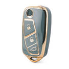 Nano High Quality Cover For Fiat Remote Key 3 Buttons Gray Color FIAT-B11J