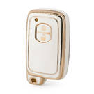 Nano High Quality Cover For Toyota Remote Key 2 Buttons White Color TYT-H11J2