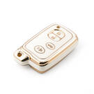 New Aftermarket Nano High Quality Cover For Toyota Remote Key 4 Buttons White Color TYT-H11J4 | Emirates Keys -| thumbnail