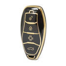 Nano – couvercle de haute qualité pour clé télécommande Hongqi, 4 boutons, couleur noire, HQ-D11J