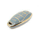 Nouveau couvercle Nano de haute qualité pour clé télécommande Hongqi, 4 boutons, couleur grise, HQ-D11J | Clés des Émirats -| thumbnail