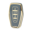Nano High Quality Cover For Geely Remote Key 4 Buttons Gray  Color GL-B11J4B
