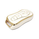 New Aftermarket Nano High Quality Cover For Geely Remote Key 4 Buttons White Color GL-C11J | Emirates Keys -| thumbnail