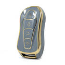 Nano High Quality Cover For Geely Remote Key 4 Buttons Gray Color GL-C11J