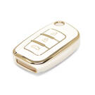 New Aftermarket Nano High Quality Cover For Geely Remote Key 3 Buttons White Color GL-D11J | Emirates Keys -| thumbnail