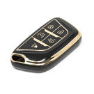 New Aftermarket Nano High Quality Cover For Cadillac Remote Key 4+1 Buttons Black Color CDLC-B11J5 | Emirates Keys -| thumbnail