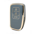 Nano High Quality Cover For Lexus Remote Key 3 Buttons Gray Color LXS-A11J3