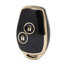 Nano – couvercle de haute qualité pour clé télécommande Renault, 2 boutons, couleur noire, RN-D11J2