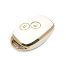 Nueva cubierta Nano de alta calidad del mercado de accesorios para llave remota Renault 2 botones Color blanco RN-D11J2 | Cayos de los Emiratos -| thumbnail