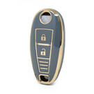 Нано-чехол высокого качества для Suzuki Smart Remote Key 2 кнопки серого цвета SZK-A11J3A