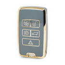 Nano High Quality Cover For Land Rover Remote Key 5 Buttons Gray Color LC-B11J