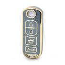 Nano High Quality Cover For Mazda Remote Key 3+1 Buttons Gray Color MZD-A11J4