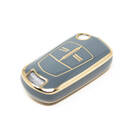 Novo aftermarket nano capa de alta qualidade para opel flip remoto chave 2 botões cor cinza OPEL-A11J | Chaves dos Emirados -| thumbnail