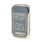 Capa Nano de alta qualidade para chave remota Chery 3 botões cor cinza CR-A11J