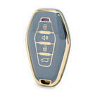 Нано-чехол высокого качества для дистанционного ключа Chery с 4 кнопками серого цвета CR-F11J