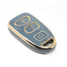 New Aftermarket Nano High Quality Cover For Kia Remote Key 4 Buttons Gray Color KIA-P11J4 | Emirates Keys -| thumbnail