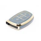 Nouvelle couverture Nano de haute qualité pour clé télécommande intelligente Hyundai Tucson, 3 boutons, couleur grise, HY-A11J3B | Clés des Émirats -| thumbnail