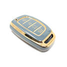 New Aftermarket Nano High Quality Cover For Hyundai Smart Remote Key 4 Buttons Gray Color HY-A11J4B | Emirates Keys -| thumbnail
