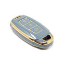 Couverture Nano de haute qualité pour clé télécommande Hyundai, 3 boutons, couleur grise, HY-D11J3 | Clés des Émirats -| thumbnail
