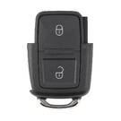 Coque de clé télécommande Volkswagen 2 boutons avec support de batterie sans connecteur