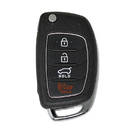 Hyundai 2017 Flip Remote Shell 3+1 Button HYN14R Blade New Type