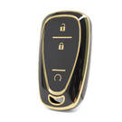 Nano High Quality Cover For Chevrolet Remote Key 3 Buttons Black Color CRL-B11J3A