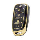Nano High Quality Cover For Changan Remote Key 4 Buttons Black Color CA-D11J