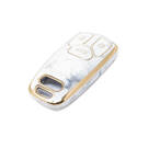 Nueva cubierta de mármol Nano de alta calidad del mercado de accesorios para llave remota Audi 3 botones Color blanco Audi-B12J | Cayos de los Emiratos -| thumbnail