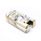 New Aftermarket Nano High Quality Marble Cover For Perodua Remote Key 3 Buttons White Color PRD-C12J3 | Emirates Keys -| thumbnail