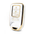 Cover in marmo Nano di alta qualità per chiave telecomando Honda 5 pulsanti colore bianco HD-A12J5