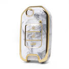 Cover in marmo Nano di alta qualità per chiave remota Honda Flip 3 pulsanti colore bianco HD-B12J3
