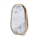 Couvercle en marbre Nano pour clé télécommande Peugeot 3B blanc PG-A12J | MK3 -| thumbnail
