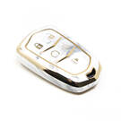 Couverture en marbre Nano de haute qualité pour clé télécommande Cadillac, 5 boutons, couleur blanche, CDLC-A12J5 | Clés des Émirats -| thumbnail