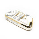 Couverture en marbre Nano de haute qualité pour clé télécommande Cadillac, 5 boutons, couleur blanche, CDLC-B12J5 | Clés des Émirats -| thumbnail