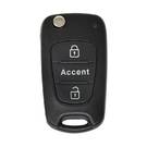 Hyundai Accent Flip Remote Key Shell 2 Button HYN17