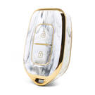 Cover in marmo Nano di alta qualità per chiave telecomando Renault 2 pulsanti colore bianco RN-C12J2
