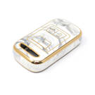 Couvercle en marbre Nano de haute qualité pour clé télécommande Chery, 3 boutons, couleur blanche, CR-A12J | Clés des Émirats -| thumbnail