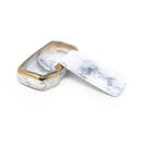 New Aftermarket Nano High Quality Marble Cover For Kia Remote Key 3 Buttons White Color KIA-C12J3 | Emirates Keys -| thumbnail